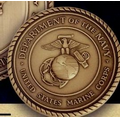 Marine Corps Military Seal Die-Struck Brass Coin